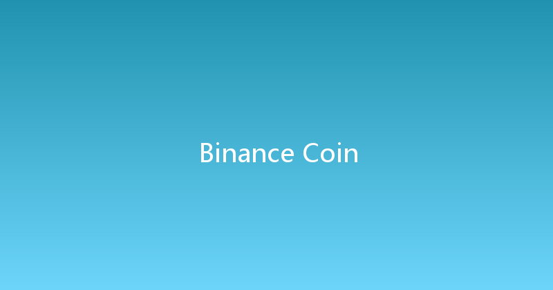 Binance Coin 