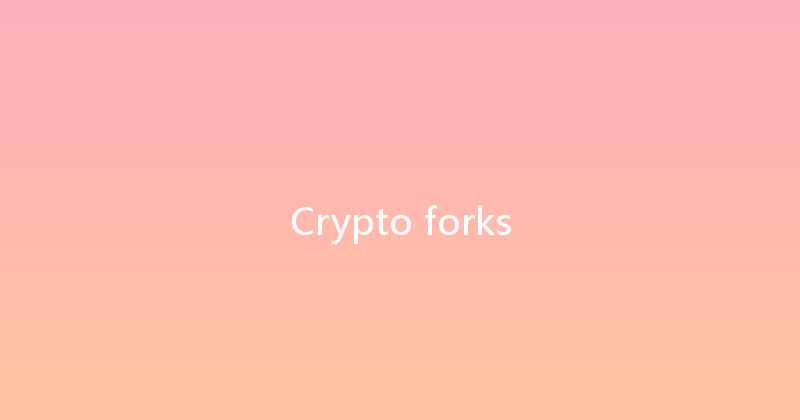 Crypto forks 