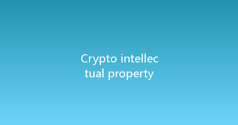Crypto intellectual property 
