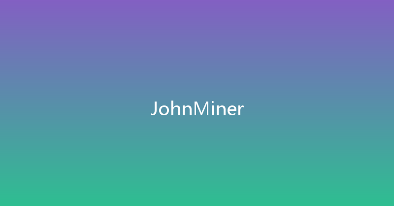 JohnMiner 