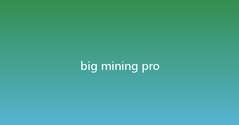 big mining pro 