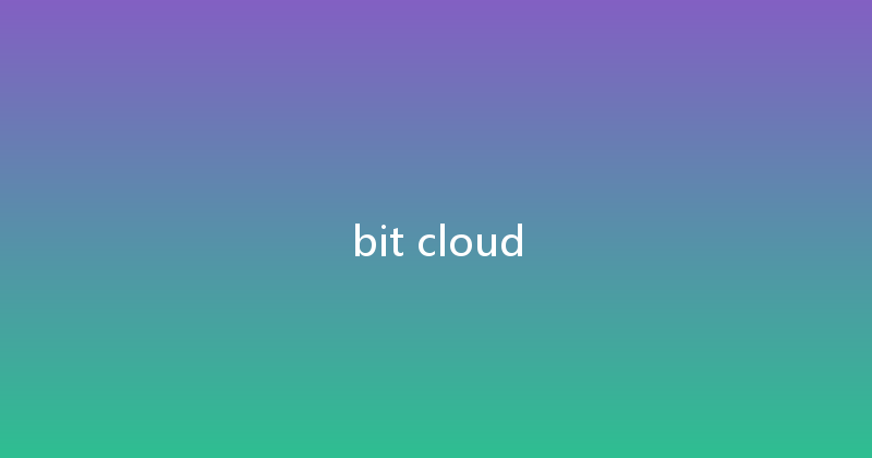 bit cloud 
