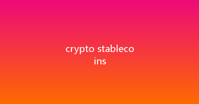 crypto stablecoins 