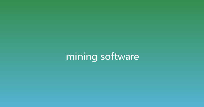 mining software 