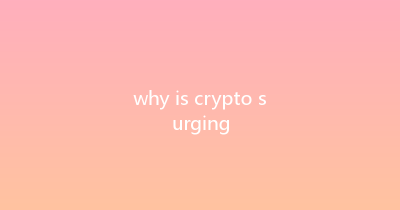 why is crypto surging 